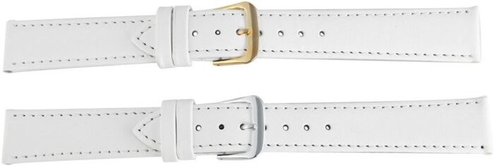 Echtleder-Uhrenarmbänder, weiß, VE 10, 12 mm / 18 mm - Image 4