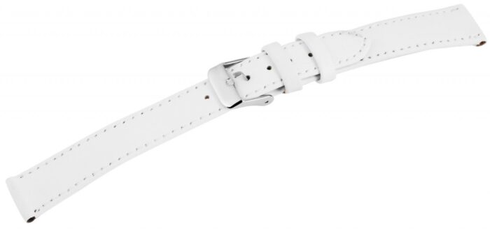 Echtleder-Uhrenarmband, weiß, XL, 16 mm - 18 mm - Image 1