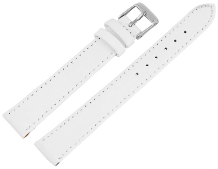 Echtleder-Uhrenarmband, weiß, XL, 16 mm - 18 mm - Image 2