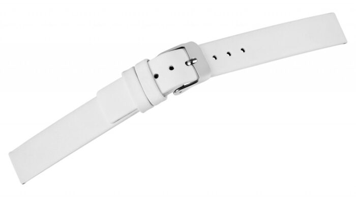 Echtleder-Uhrenarmband, nahtlos, weiß, 12 mm - 20 mm - Image 5