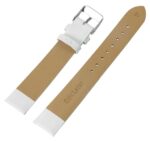Echtleder-Uhrenarmband, nahtlos, weiß, 12 mm - 20 mm - Image 3