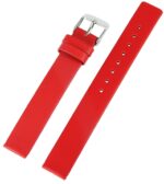 Echtleder-Uhrenarmband, nahtlos, rot, 12 mm - 20 mm - Image 2