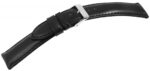 Basic Echtleder Armband, Edelstahl Dornschließe, schwarz, 18~24 mm