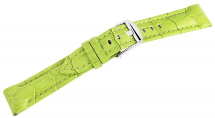 Echtleder-Uhrenarmband, hellgrün, 20 mm / 22 mm