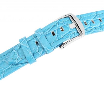 Echtleder-Uhrenarmband, hellblau, 20 mm / 22 mm