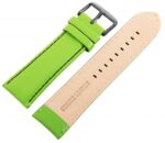 Echtleder-Uhrenarmband, grün, schwarze Naht, 26 mm - Image 3