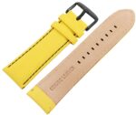 Echtleder-Uhrenarmband, gelb, schwarze Naht, 26 mm - Image 3