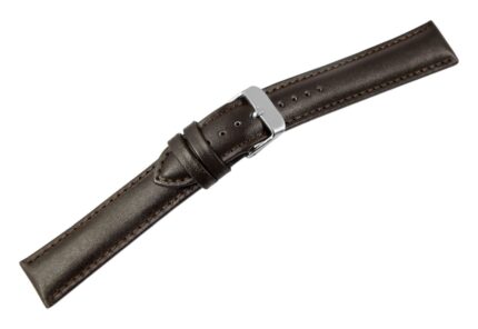 Echtleder-Uhrenarmbänder, dunkelbraun, VE 10, 18 mm