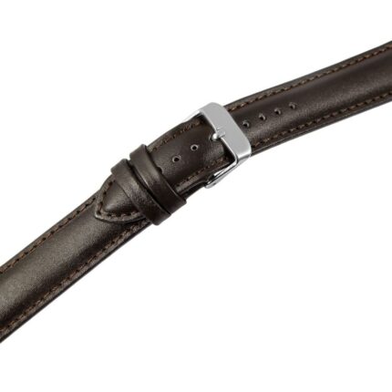 Echtleder-Uhrenarmbänder, dunkelbraun, VE 10, 18 mm
