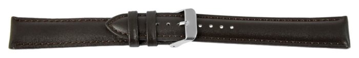Echtleder-Uhrenarmbänder, dunkelbraun, VE 10, 18 mm - Image 4