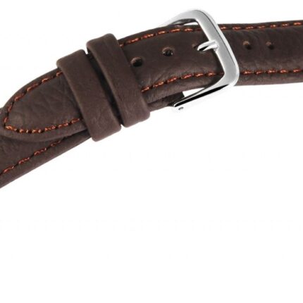 Echtleder-Uhrenarmbänder, dunkelbraun, hellbraune Naht, VE 10, 12 mm / 20 mm ...