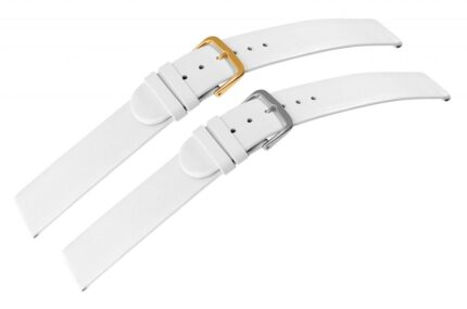 Echtleder-Uhrenarmbänder, weiß, VE 12, 12 mm - 18 mm
