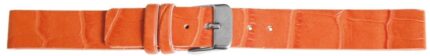 Basic Lederimitat Armband in orange, Kroko, 12 mm, VE12