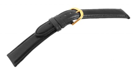 Echtleder-Uhrenarmbänder, schwarz, VE 12, 12 mm - 22 mm