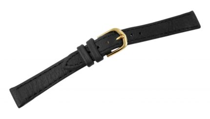 Echtleder-Uhrenarmbänder, schwarz, VE 12, 12 mm / 14 mm / 24 mm