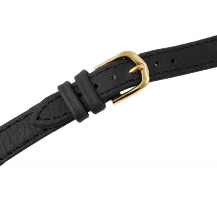 Echtleder-Uhrenarmbänder, schwarz, VE 12, 12 mm / 14 mm / 24 mm