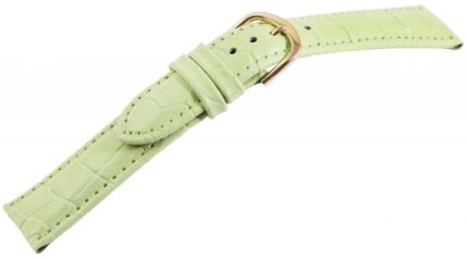 Echtleder-Uhrenarmband, hellgrün, VE 12, 18 mm