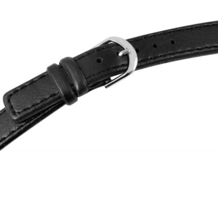 Echtleder-Uhrenarmband, schwarz, VE 12, 12 mm