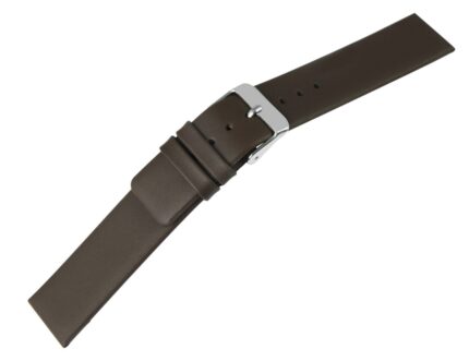 Echtleder-Uhrenarmband, nahtlos, taupe, 14 - 22 mm