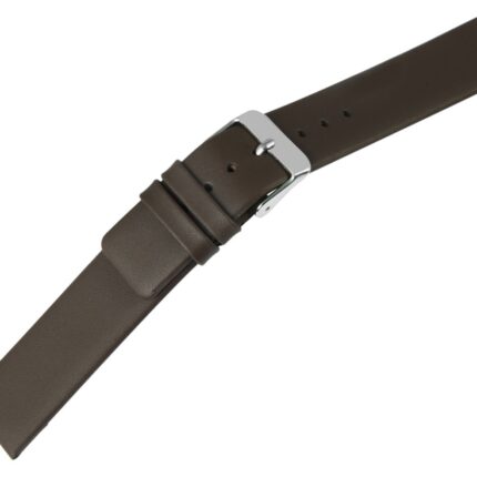 Echtleder-Uhrenarmband, nahtlos, taupe, 14 - 22 mm