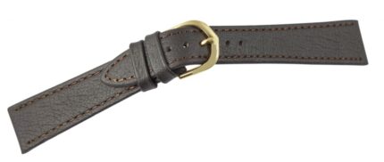 Lederimitation-Uhrenarmband, braun, 12 mm - 18 mm