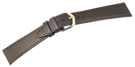 Basic Echtleder Armband in braun, glatt, flach, 18 mm