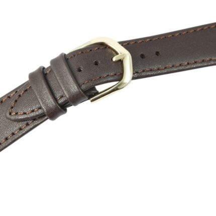 Basic Echtleder Armband in braun, glatt, flach, 18 mm