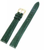 Echtleder-Uhrenarmband, dunkelgrün, Haifischoptik, 10 mm - 12 mm - Image 2