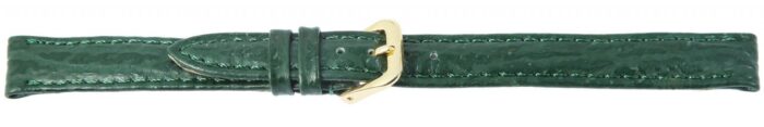 Echtleder-Uhrenarmband, dunkelgrün, Haifischoptik, 10 mm - 12 mm - Image 4