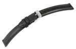 Echtleder Uhrenarmband, schwarz, 12 - 22 mm