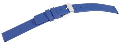 Echtleder Uhrenarmband, nahtlos, hellblau, 14 mm