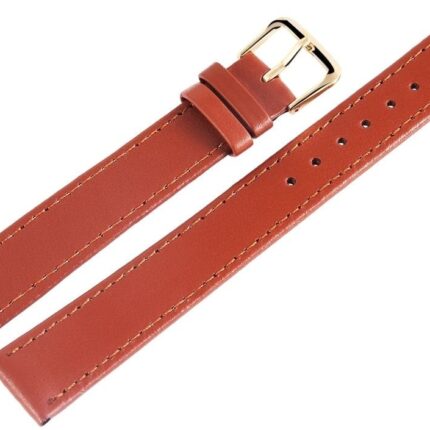 Echtleder-Uhrenarmband, hellbraun, 18 mm, VE 6