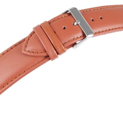 Echtleder-Uhrenarmband, hellbraun, 18 mm - 24 mm