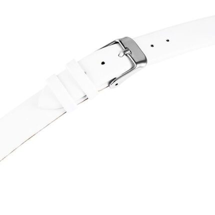 Echtleder Uhrenarmband, weiß, XL, 12 mm - 14 mm