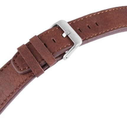 Echtleder-Uhrenarmband, dunkelbraun, 22 mm / 26 mm