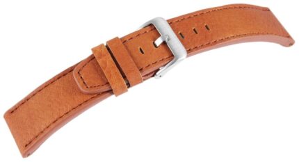 Echtleder-Uhrenarmband, braun, 22 mm - 26 mm