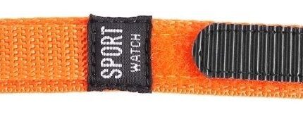 Klett-Uhrenarmbänder, orange, VE 12, 14 mm