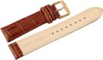 Hochwertiges AKZENT Lederband in braun, 20 - 24 mm - Image 2