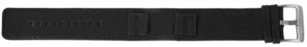 Basic Echtleder Armband in schwarz glatt flach