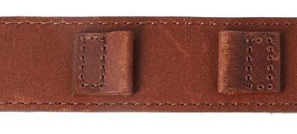 Raptor Echtleder-Uhrenarmband, dunkelbraun, 18 mm