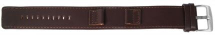 Raptor Echtleder-Uhrenarmband, braun, 18 mm