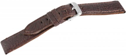 Hochwertiges Echt-Lederband, braun, 18 - 24 mm