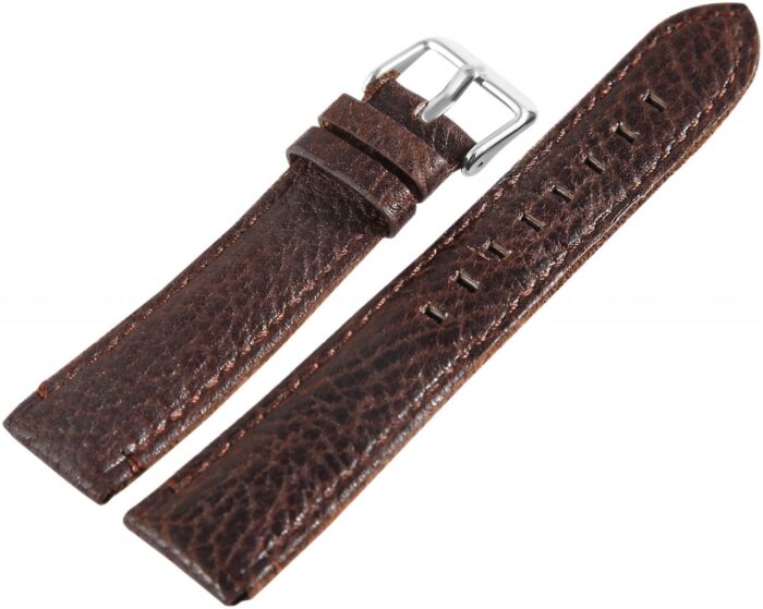 Hochwertiges Echt-Lederband, braun, 18 - 24 mm - Image 2