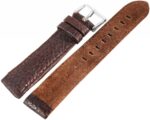 Hochwertiges Echt-Lederband, braun, 18 - 24 mm - Image 3
