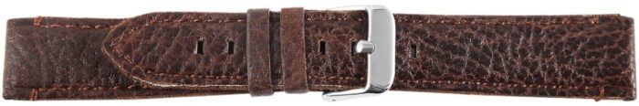 Hochwertiges Echt-Lederband, braun, 18 - 24 mm - Image 4