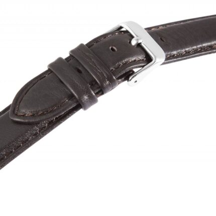 Hochwertiges Echt-Lederband, braun, 18 - 24 mm