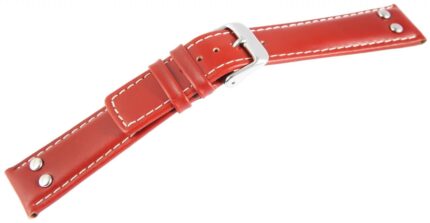 Echtleder-Uhrenarmband, hellbraun, 18 mm - 22 mm