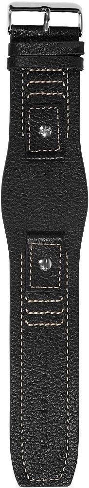 Hochwertiges Echt-Lederband, schwarz, SET