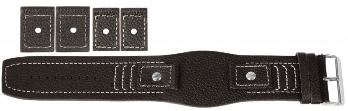 Hochwertiges Echt-Lederband, braun, SET - Image 2
