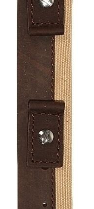 Hochwertiges Echt-Lederband, braun/beige, Gr. 14, 16, 18
